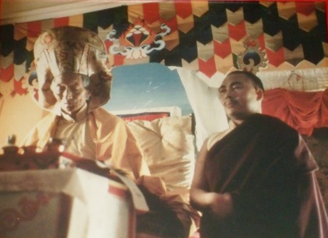 H.E. Kalu Rinpoche and Lama Lodu