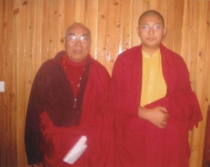 H.E. Kalu Rinpoche and Lama Lodu